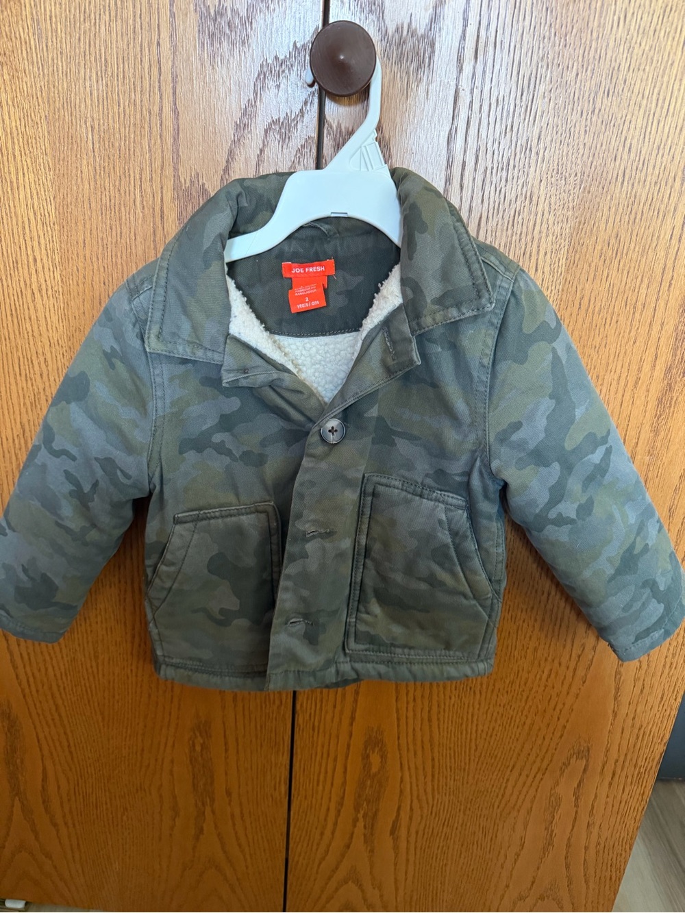 Joe Fresh Kids Camo Sherpa-Lined Jacket